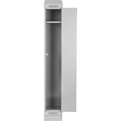 Clean Line Lockers, 3 -tier, Bank of 4, 48" x 18" x 76", Steel, Charcoal, Rivet (Assembled) Cam Industrial