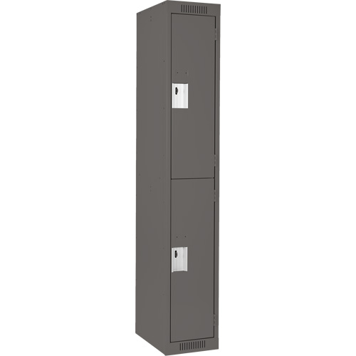 Casiers Clean Line, 2 niveaux, 12" x 18" x 72", Acier, Charbon, Rivet (assembl&eacute;) Cam Industrial