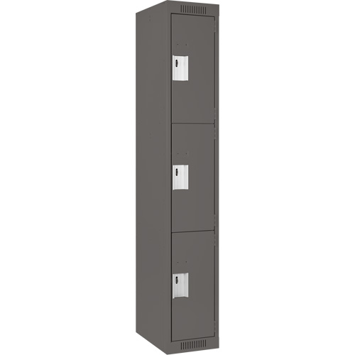 Casiers Clean Line, 3 niveaux, 12" x 18" x 72", Acier, Charbon, Rivet (assembl&eacute;) Cam Industrial