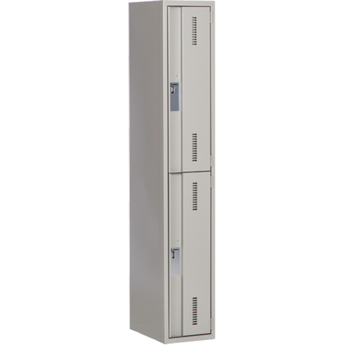 Casiers robustes Concorde, 2 niveaux, 12" x 18" x 72", Acier, Gris, Soud&eacute; (assembl&eacute;) Cam Industrial