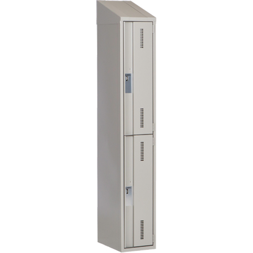 Casiers robustes Concorde, 2 niveaux, 12" x 18" x 78", Acier, Gris, Soud&eacute; (assembl&eacute;) Cam Industrial