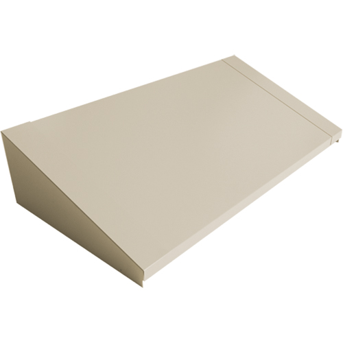 Dessus inclin&eacute; pour casiers robustes enti&egrave;rement soud&eacute; Concorde, Bloc de 3, 18" p x 36" la x 6" ha, Beige, Acier Cam Industrial