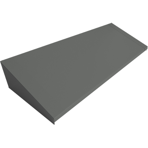 Dessus inclin&eacute; pour casiers robustes enti&egrave;rement soud&eacute; Concorde, Bloc de 4, 18" p x 48" la x 6" ha, Acier Cam Industrial