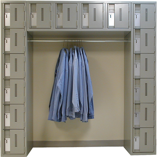 Archettes Concorde Heavy Duty Lockers, 16 -tier, Bank of 3, 18" x 72" x 72", Steel Cam Industrial