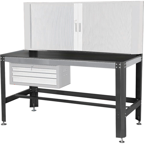 Work Bench, Laminate Surface, 26" W x 30" D x 63" H Cam Industrial