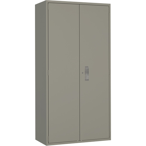 Armoire de rangements combin&eacute;s, Acier, 6 Tablettes, 72" h x 36" la x 18" P, Gris Cam Industrial