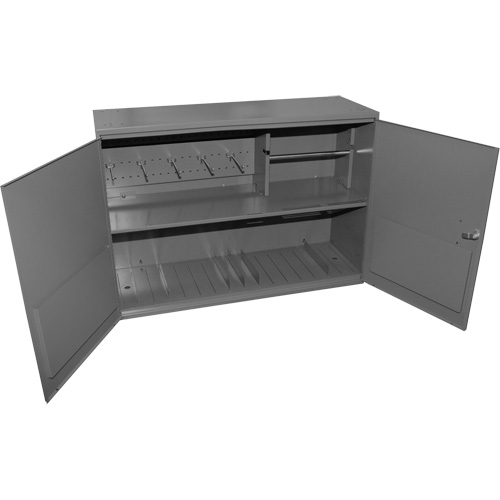 Armoire pour accessoires abrasifs, Acier, 2 tiroirs, 33-3/4" x 11-7/8" x 23-7/8", Gris Cam Industrial