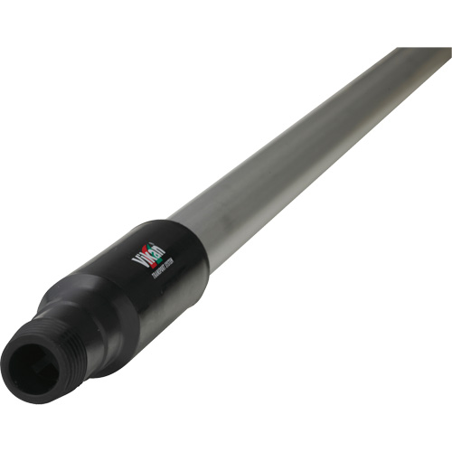 Transport Line Handle, Aluminum/Polypropylene, Ergonomic, Euro Threaded Tip, 1-1/4" Diameter, 59" Length Cam Industrial