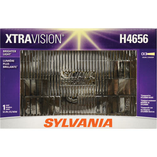 H4656 XtraVision&reg; Sealed Beam Headlight, Halogen, 35 W/55 W, Off White Cam Industrial