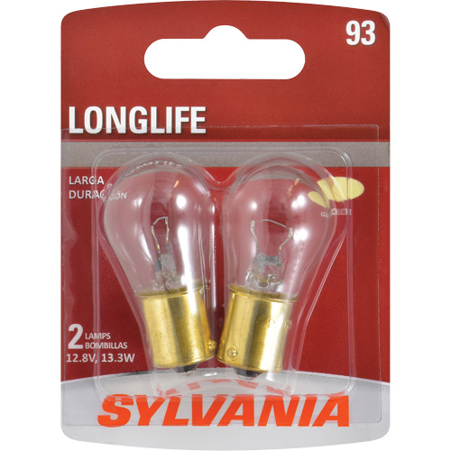 93 Long Life Mini Automotive Bulb, Incandescent, 13.3 W Cam Industrial