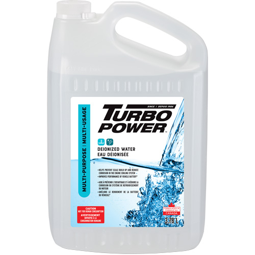 Turbo Power Multi-Purpose Deionized Water, Jug Cam Industrial