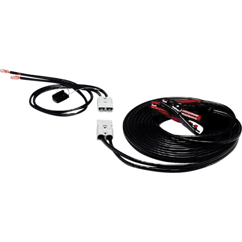 Heavy-Duty Fully Insulated Clamps with Side Terminal Adapters, 4 AWG, 500 A, 25' Cable Cam Industrial