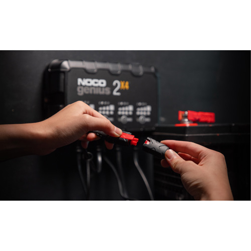 Chargeur de batterie 4 sorties de 8 A Genius 2X4 Cam Industrial