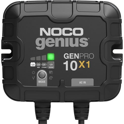 Chargeur de batterie embarqu&eacute; &agrave; 1 sortie de 10 amp&egrave;res GenPro10X1 Genius Cam Industrial