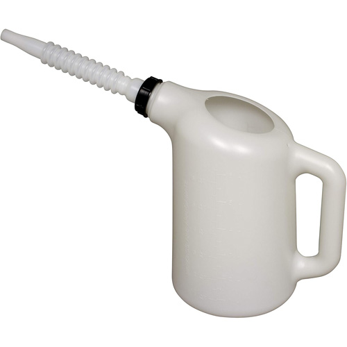 Distributeur dhuile avec bec blanc, Plastique, Capacit&eacute; de 6 pintes Cam Industrial