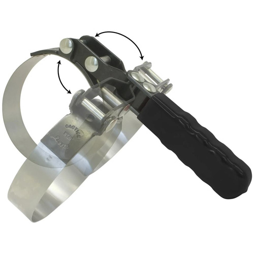 Small Swivel Grip Oil Filter Wrench, 2-7/8" - 3-1/4" Filter Capacity Cam Industrial