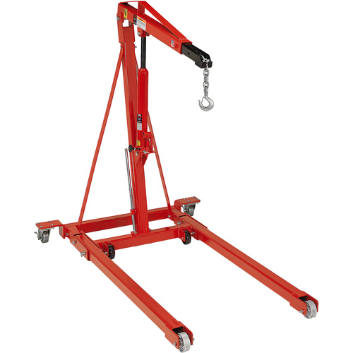 Folding Engine Crane, 2500 lbs. (1.25 tons) Capacity Cam Industrial