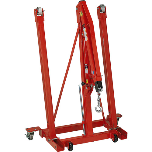 Folding Engine Crane, 2500 lbs. (1.25 tons) Capacity Cam Industrial