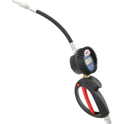 D&eacute;bitm&egrave;tre &eacute;lectronique de lubrifiant avec rallonge flexible &agrave; 90° Cam Industrial