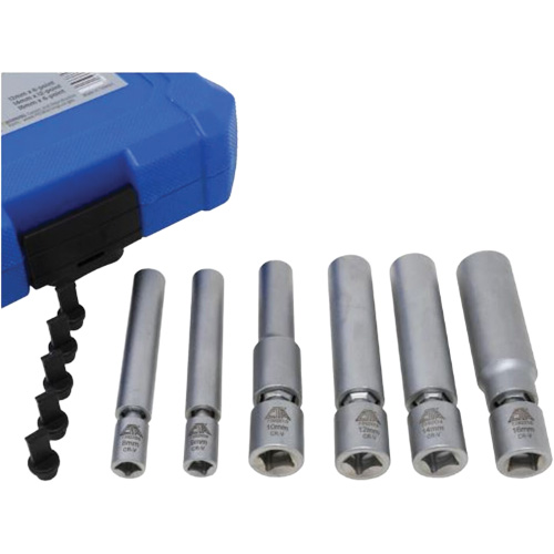 Jeu de douilles pour bougies d'allumage et bougies &agrave; incandescence 6 mcx Cam Industrial