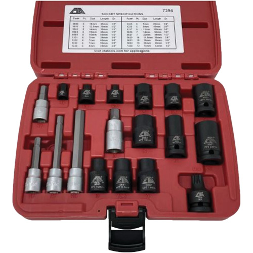 18-Piece Brake Caliper Socket Set Cam Industrial
