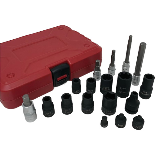 18-Piece Brake Caliper Socket Set Cam Industrial