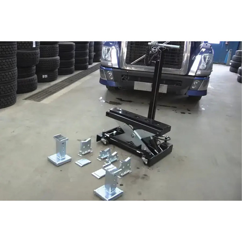 Cric de service de plancher, 14 tonne(s) Capacit&eacute;, 8-1/4" Abaiss&eacute;e, 20" &eacute;lev&eacute;e, Air comprim&eacute;/hydraulique Cam Industrial