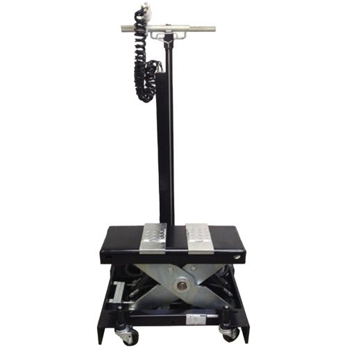 Low Profile Floor Service Jack, 12 Ton(s) Capacity, 7-1/2" Lowered, 15" Raised, Air Hydraulic Cam Industrial