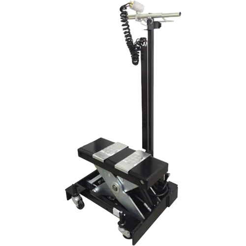 Low Profile Floor Service Jack, 12 Ton(s) Capacity, 7-1/2" Lowered, 15" Raised, Air Hydraulic Cam Industrial