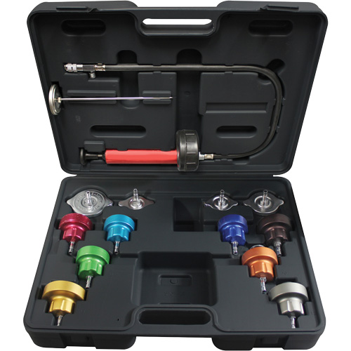 14-Piece Universal Cooling System Pressure Test Kit Cam Industrial