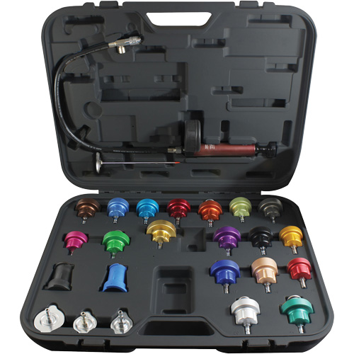 25-Piece Master Cooling System Pressure Test Kit Cam Industrial