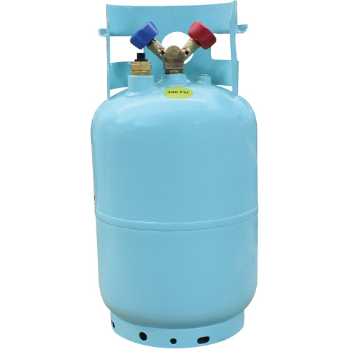 30 Lbs DOT-Approved Recovery Cylinder with Float Switch Cam Industrial
