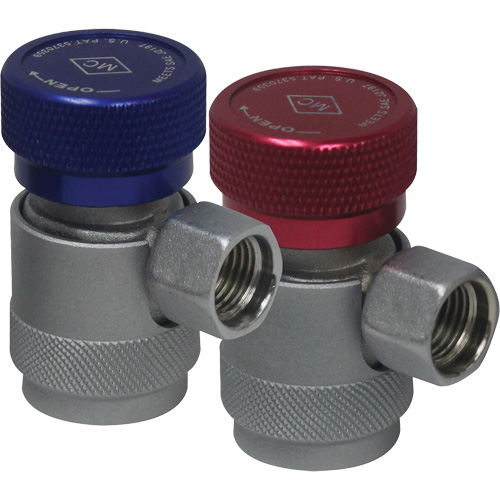 Coupleur rapide manuel R134a c&ocirc;t&eacute; basse pression avec verrouillage de s&eacute;curit&eacute; Cam Industrial