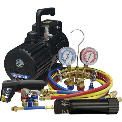 Ensemble combin&eacute; d&eacute;vacuation et de chargement pour R134a/R1234yf? Cam Industrial