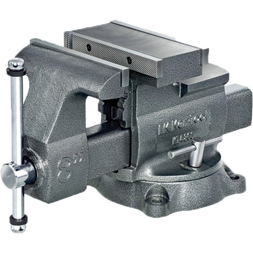 &eacute;tau r&eacute;versible pour m&eacute;canicien professionnel KT4800, Largeur des m&acirc;choires 8", Profondeur de la gorge 4-7/8", Base Pivotant Cam Industrial