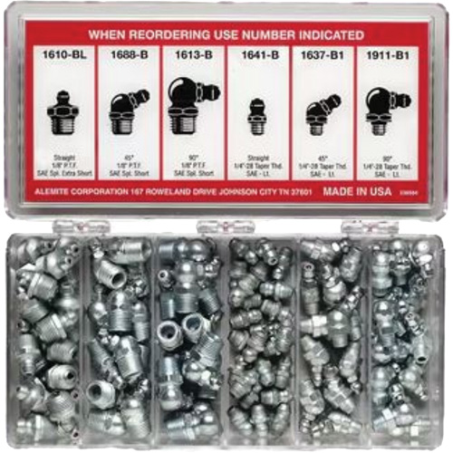 96-Piece Fitting Assortment with Box Cam Industrial