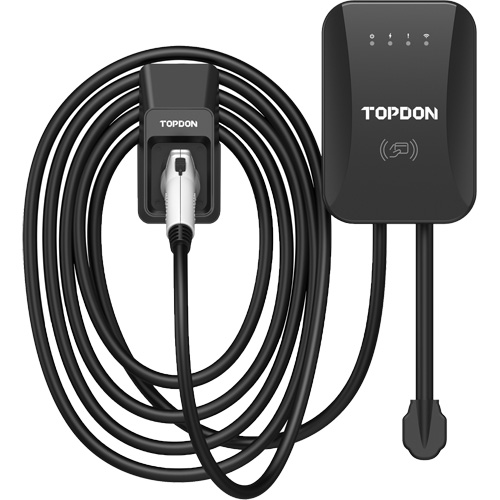 PulseQ AC Home EV Charger with RFID Mode, 40 A, Level 2 AC, Type 1 (SAE J1772) Connector Cam Industrial