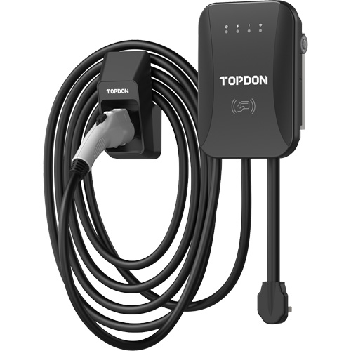 PulseQ AC Home EV Charger with RFID Mode, 40 A, Level 2 AC, Type 1 (SAE J1772) Connector Cam Industrial
