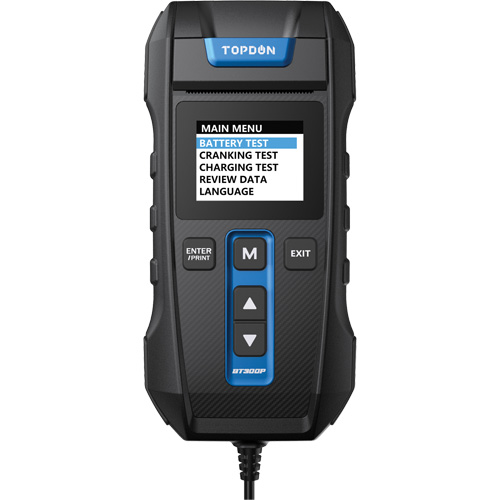 BT300P Battery, Charging & Cranking System Tester with Printer Cam Industrial