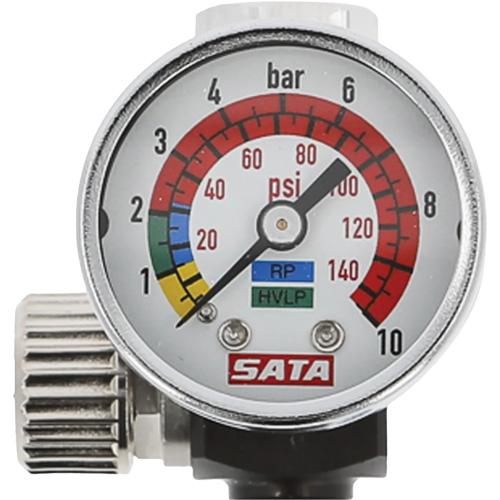Microm&egrave;tre d'air avec manom&egrave;tre, 1/4" (filetage m&acirc;le) et G 1/4" (filetage femelle) Cam Industrial