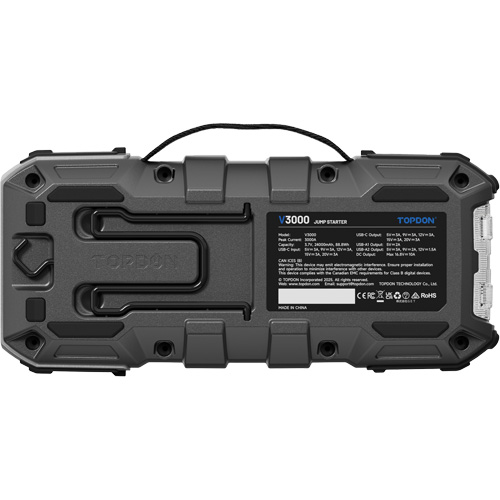V3000 Jump Starter, Power Bank & Flashlight Cam Industrial