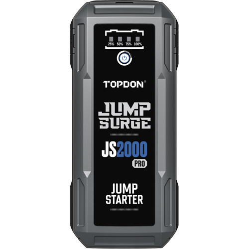 D&eacute;marreur de secours, banque d'alimentation et lampe de poche JumpSurge2000Pro &agrave; 2500 A de pointe Cam Industrial