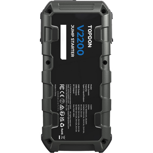 Survolteur, banque d'alimentation et lampe de poche V2200 Cam Industrial