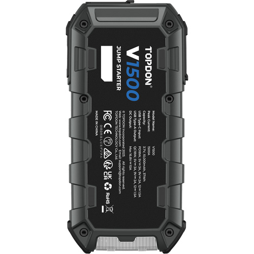 V1500 Jump Starter, Booster, Power Bank & Flashlight Cam Industrial