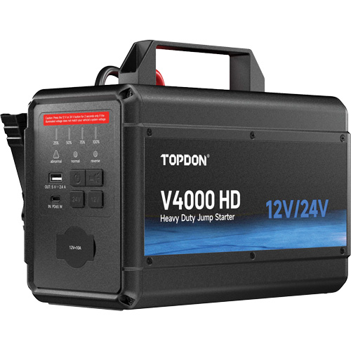 V4000 HD 12V/24V 4000A Jump Starter Cam Industrial