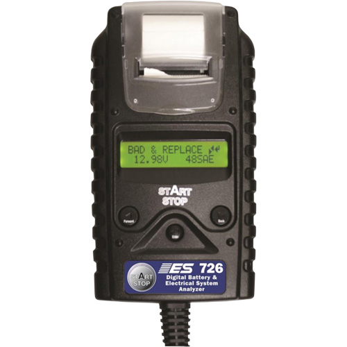 Digital Battery & Electrical System Analyzer with Printer Cam Industrial