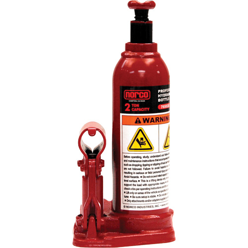 Cric &agrave; bouteille hydraulique professionnel, 2 tonne(s), 14-1/2" Hauteur &eacute;lev&eacute;e Cam Industrial