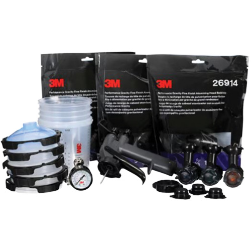 Performance Fine Finish Spray Gun System with PPS Cups, 13 CFM, 29 PSI Cam Industrial