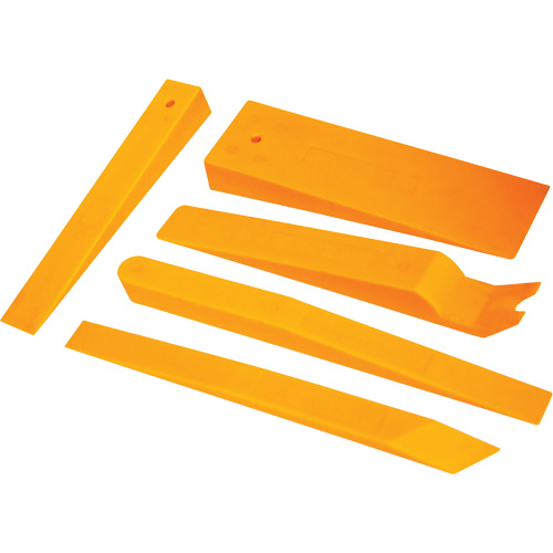 Jeu d'assortiment de 5 cales en nylon orange fluo Cam Industrial