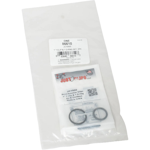 Jeu de clips et joints toriques de 1 po - en vrac Cam Industrial